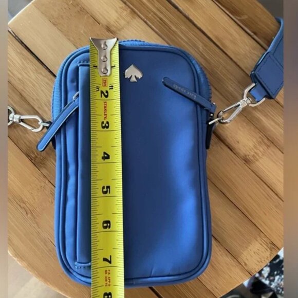 kate spade Jae North South Phone Crossbody bag purse blue nwot - Picture 6 of 9